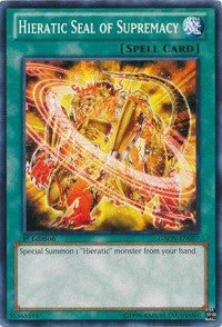 Hieratic Seal of Supremacy [Galactic Overlord] [GAOV-EN057] | Amazing Games TCG