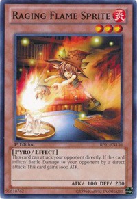 Raging Flame Sprite [Battle Pack: Epic Dawn] [BP01-EN136] | Amazing Games TCG