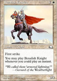 Benalish Knight [Weatherlight] | Amazing Games TCG