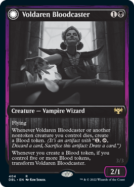 Voldaren Bloodcaster // Bloodbat Summoner [Innistrad: Double Feature] | Amazing Games TCG