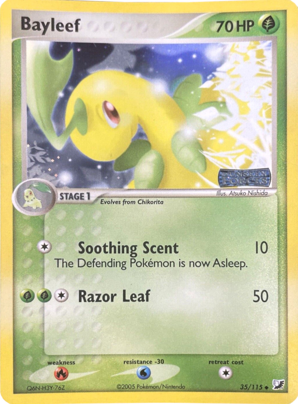 Bayleef (35/115) (Stamped) [EX: Unseen Forces] | Amazing Games TCG