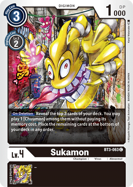 Sukamon [BT3-063] [Release Special Booster Ver.1.5] | Amazing Games TCG