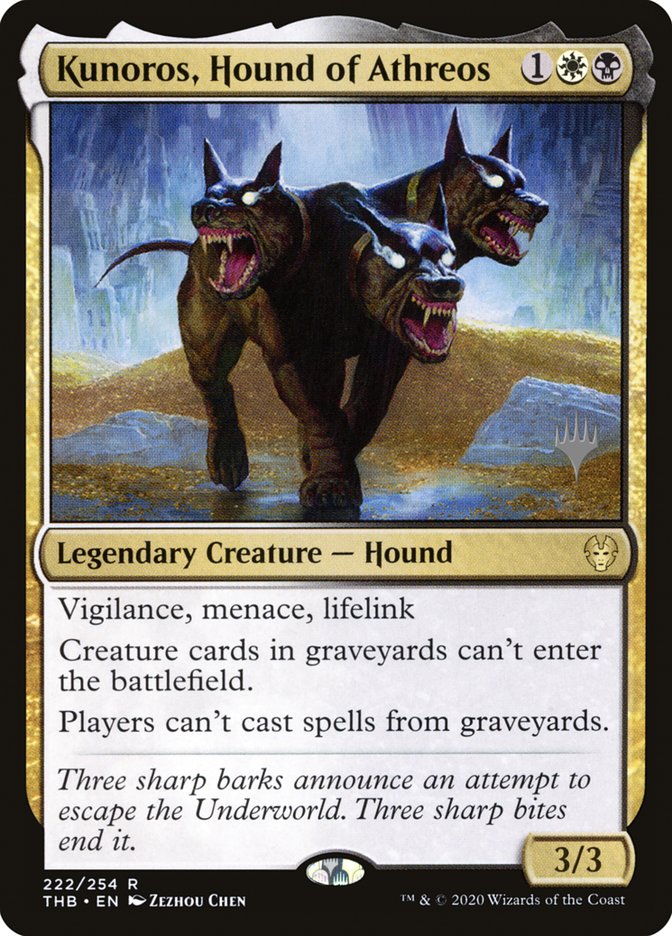 Kunoros, Hound of Athreos (Promo Pack) [Theros Beyond Death Promos] | Amazing Games TCG