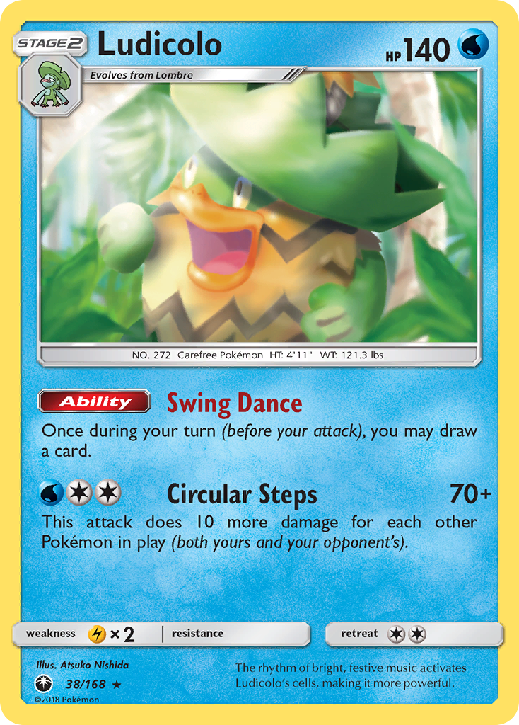 Ludicolo (38/168) [Sun & Moon: Celestial Storm] | Amazing Games TCG