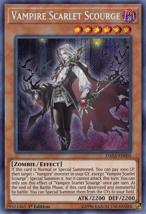 Vampire Scarlet Scourge [DASA-EN005] Secret Rare | Amazing Games TCG