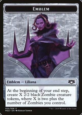 Emblem - Liliana, the Last Hope [Mythic Edition Tokens] | Amazing Games TCG