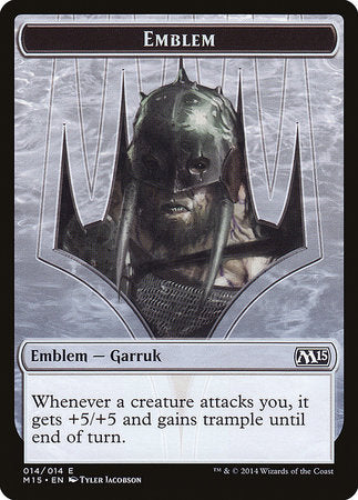 Emblem - Garruk, Apex Predator [Magic 2015 Tokens] | Amazing Games TCG