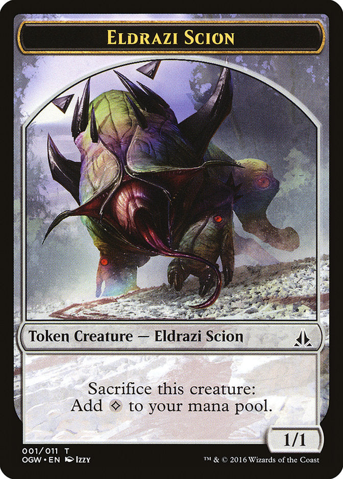 Eldrazi Scion (001/011) [Oath of the Gatewatch Tokens] | Amazing Games TCG