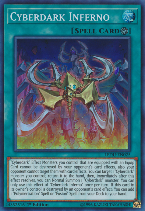 Cyberdark Inferno [LEDU-EN025] Super Rare | Amazing Games TCG