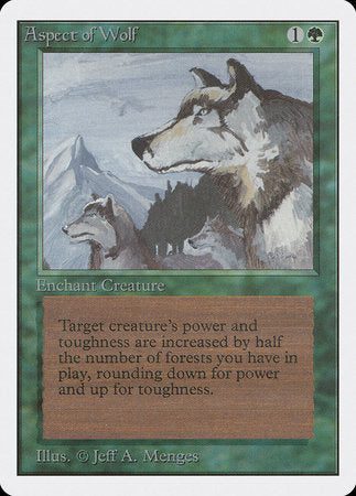 Aspect of Wolf [Unlimited Edition] | Amazing Games TCG