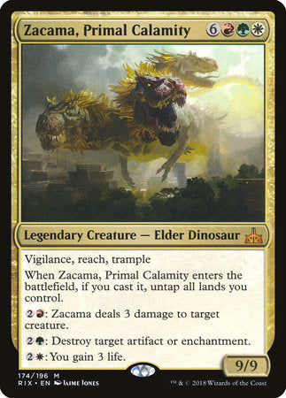 Zacama, Primal Calamity [Rivals of Ixalan] | Amazing Games TCG