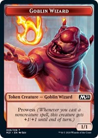 Goblin Wizard // Treasure Double-sided Token [Core Set 2021 Tokens] | Amazing Games TCG