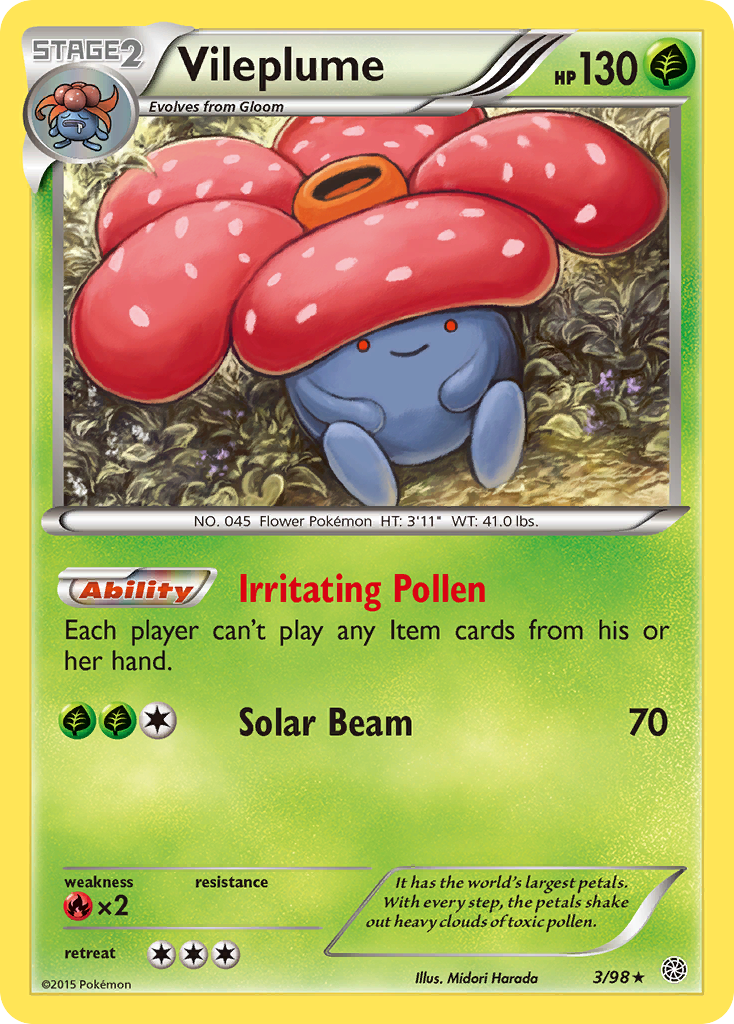 Vileplume (3/98) [XY: Ancient Origins] | Amazing Games TCG