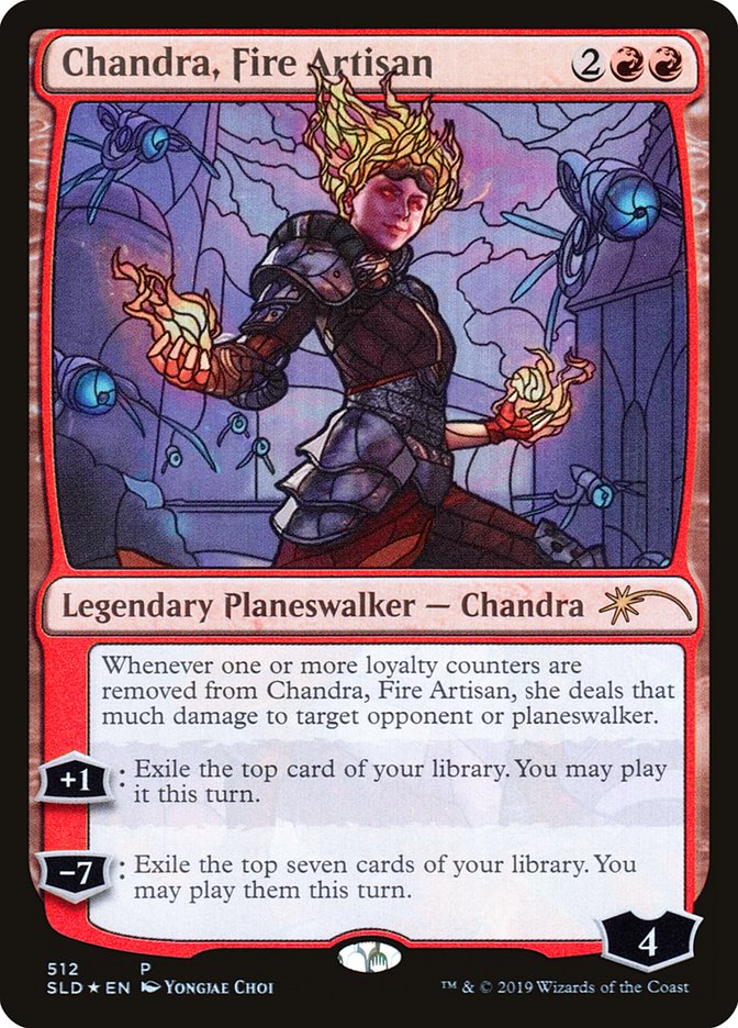 Chandra, Fire Artisan (Stained Glass) [Secret Lair Drop Promos] | Amazing Games TCG