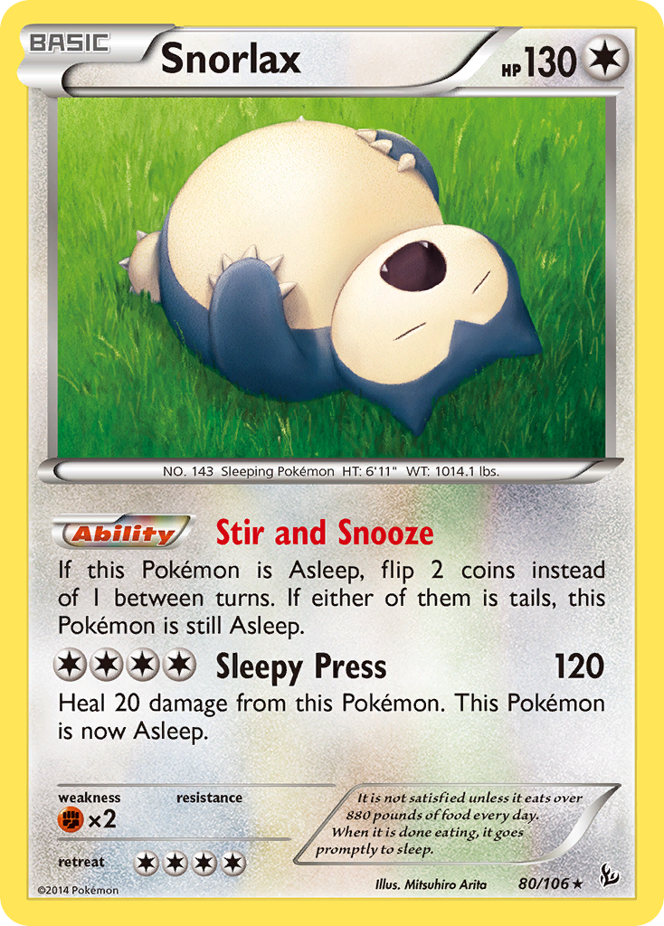 Snorlax (80/106) [XY: Flashfire] | Amazing Games TCG