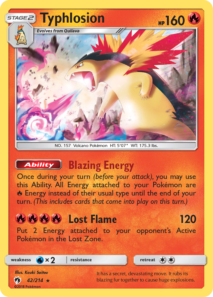 Typhlosion (42/214) [Sun & Moon: Lost Thunder] | Amazing Games TCG