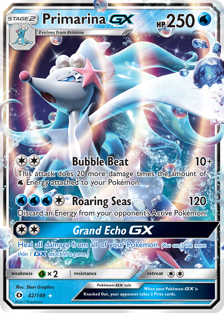 Primarina GX (42/149) [Sun & Moon: Base Set] | Amazing Games TCG