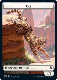 Cat // Hydra Double-sided Token [Zendikar Rising Tokens] | Amazing Games TCG