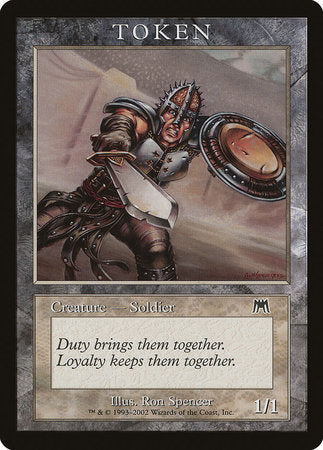 Soldier Token (Onslaught) [Magic Player Rewards 2002] | Amazing Games TCG