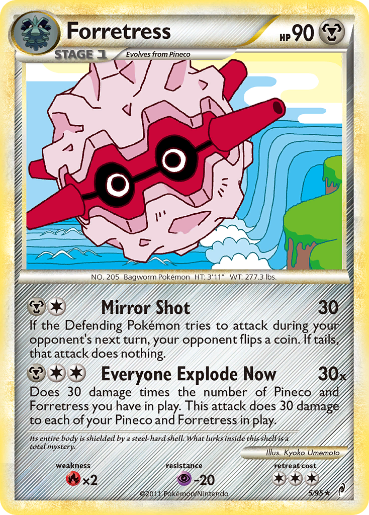 Forretress (5/95) [HeartGold & SoulSilver: Call of Legends] | Amazing Games TCG