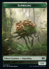 Saproling // Treasure Double-sided Token [Double Masters 2022 Tokens] | Amazing Games TCG