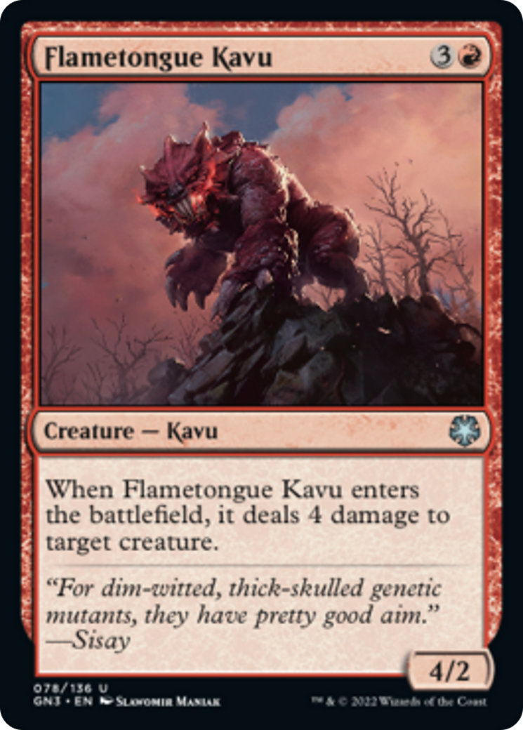 Flametongue Kavu [Game Night: Free-for-All] | Amazing Games TCG