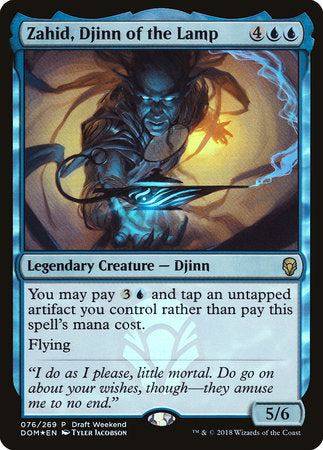 Zahid, Djinn of the Lamp (Draft Weekend) [Dominaria Promos] | Amazing Games TCG