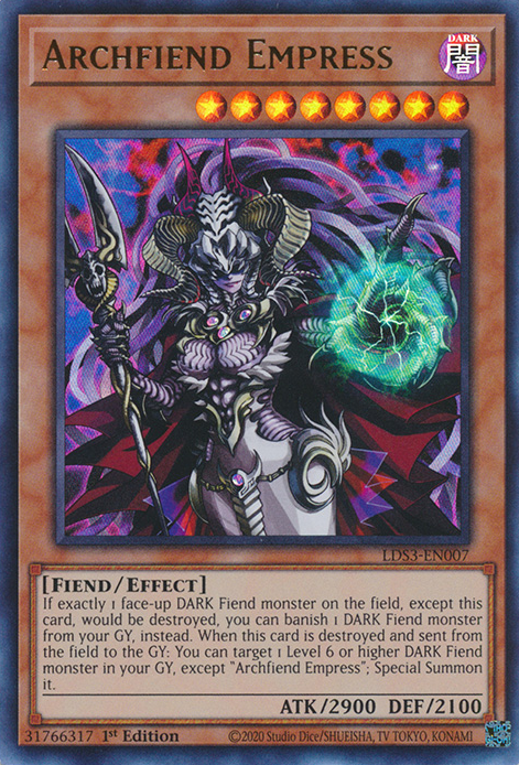 Archfiend Empress [LDS3-EN007] Ultra Rare | Amazing Games TCG