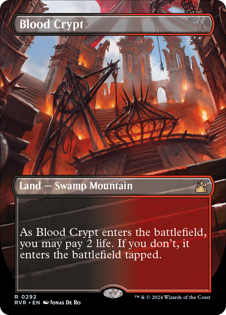 Blood Crypt (Borderless) [Ravnica Remastered] | Amazing Games TCG