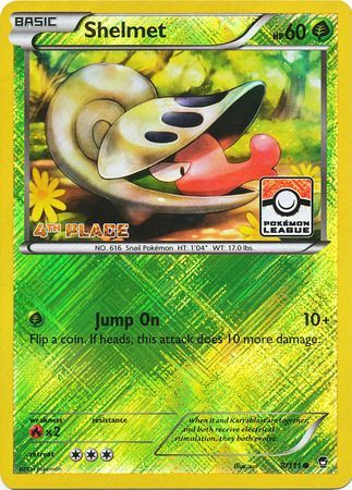 Shelmet (8/111) (League Promo 4th Place) [XY: Furious Fists] | Amazing Games TCG