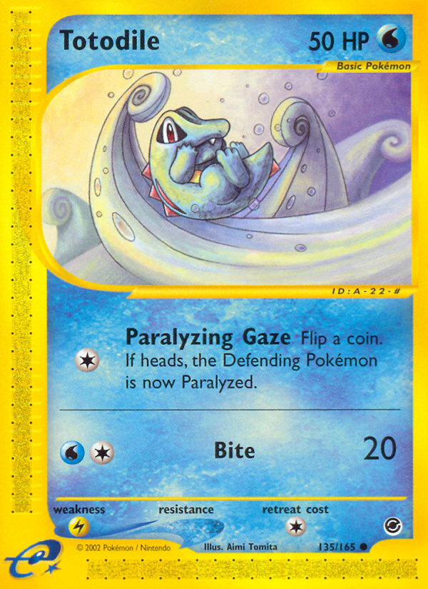 Totodile (135/165) [Expedition: Base Set] | Amazing Games TCG