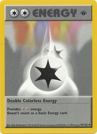 Double Colorless Energy (96/102) (Shadowless) [Base Set 1st Edition] | Amazing Games TCG