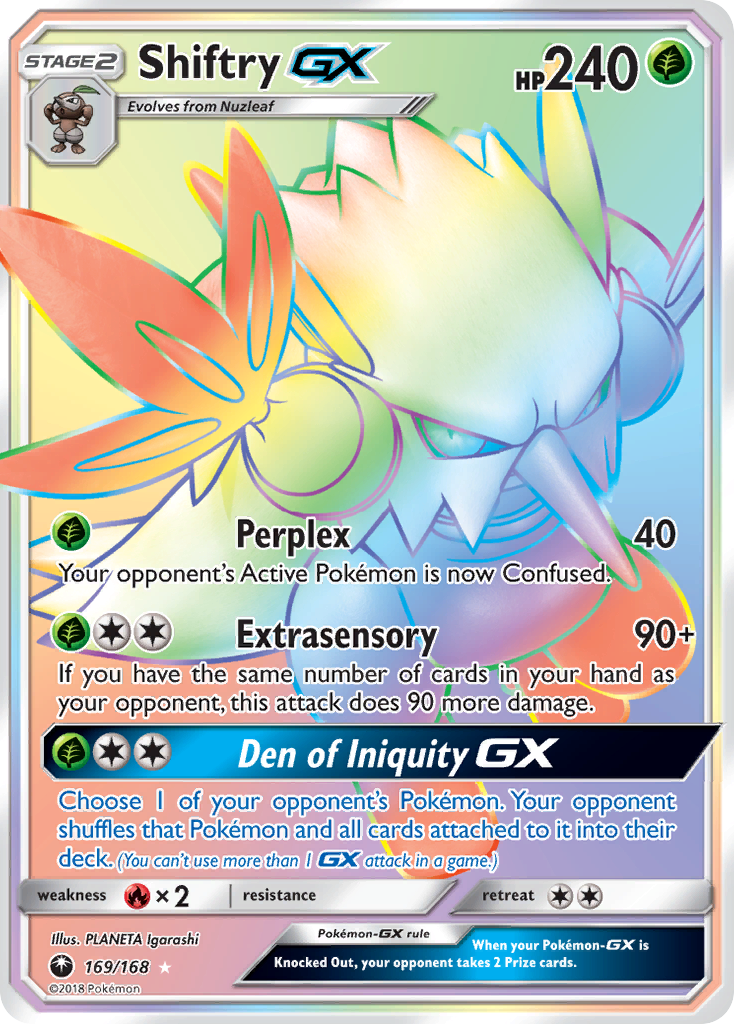 Shiftry GX (169/168) [Sun & Moon: Celestial Storm] | Amazing Games TCG