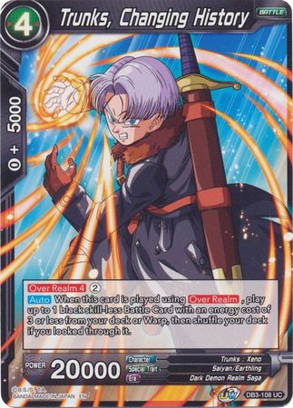 Trunks, Changing History (DB3-108) [Giant Force] | Amazing Games TCG