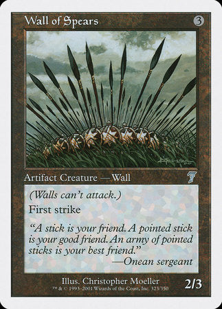 Wall of Spears [Seventh Edition] | Amazing Games TCG