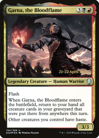 Garna, the Bloodflame [Dominaria Promos] | Amazing Games TCG