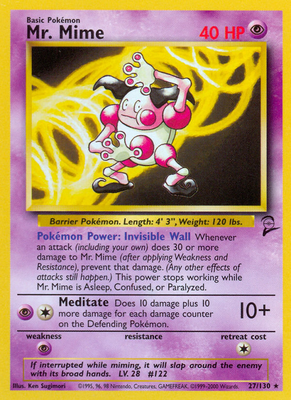 Mr. Mime (27/130) [Base Set 2] | Amazing Games TCG