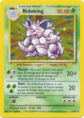 Nidoking (11/102) [Base Set Unlimited] | Amazing Games TCG