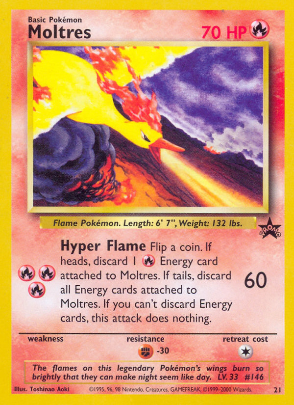 Moltres (21) [Wizards of the Coast: Black Star Promos] | Amazing Games TCG