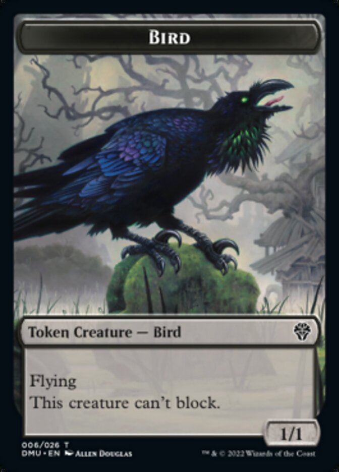 Soldier // Bird (006) Double-sided Token [Dominaria United Tokens] | Amazing Games TCG