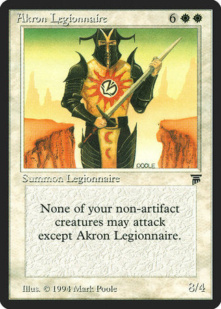 Akron Legionnaire [Legends] | Amazing Games TCG