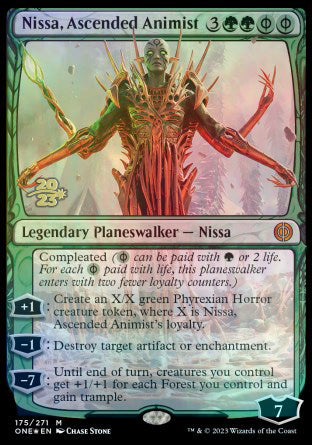 Nissa, Ascended Animist [Phyrexia: All Will Be One Prerelease Promos] | Amazing Games TCG