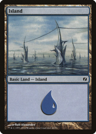 Island (41) [Duel Decks: Venser vs. Koth] | Amazing Games TCG