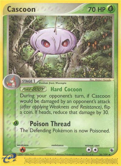 Cascoon (26/109) [EX: Ruby & Sapphire] | Amazing Games TCG