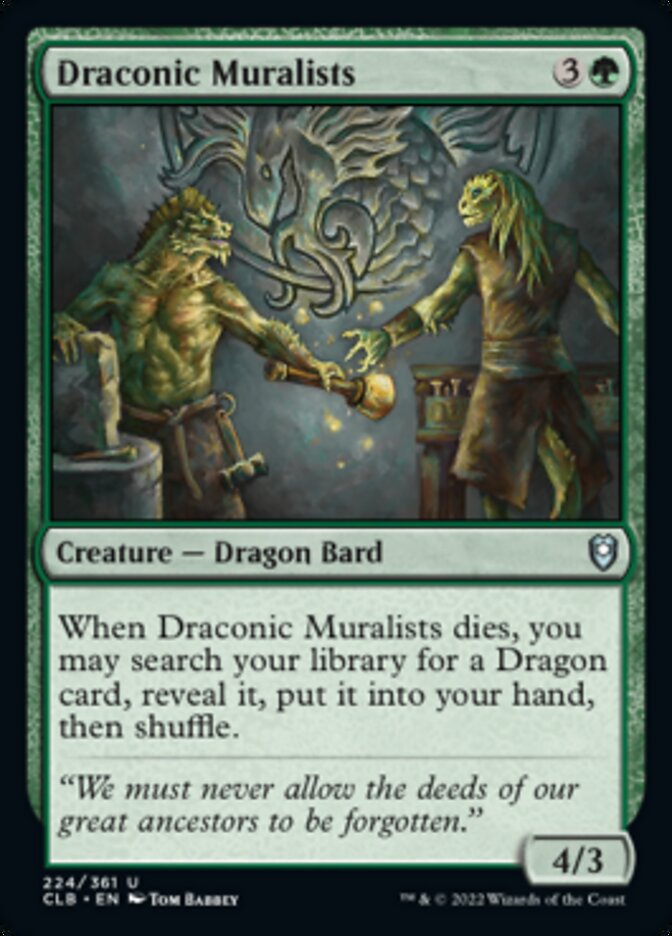 Draconic Muralists [Commander Legends: Battle for Baldur's Gate] | Amazing Games TCG