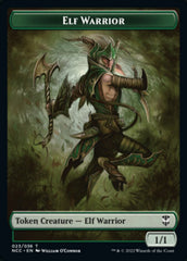 Elf Warrior // Wurm Double-sided Token [Streets of New Capenna Commander Tokens] | Amazing Games TCG