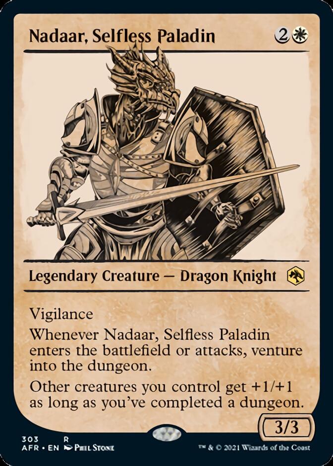 Nadaar, Selfless Paladin (Showcase) [Dungeons & Dragons: Adventures in the Forgotten Realms] | Amazing Games TCG