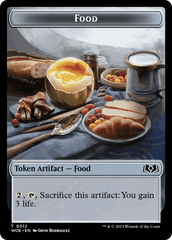 Faerie // Food (0012) Double-Sided Token [Wilds of Eldraine Tokens] | Amazing Games TCG