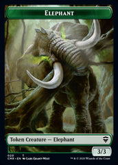 Elephant // Soldier Token [Commander Legends Tokens] | Amazing Games TCG