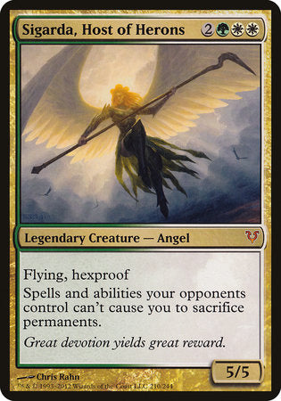 Sigarda, Host of Herons (Oversized) [Open the Helvault] | Amazing Games TCG